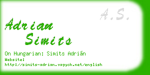 adrian simits business card