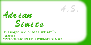 adrian simits business card